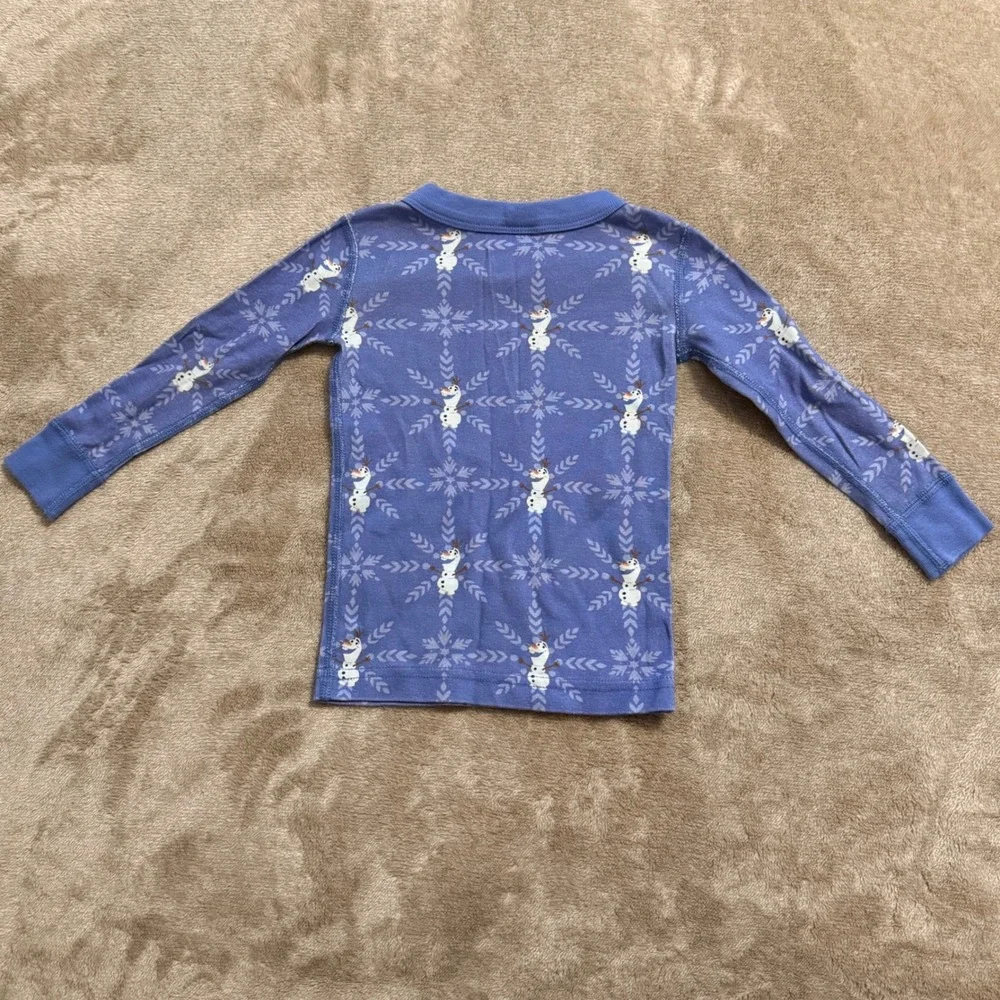 Hanna Andersson Disney Frozen Olaf Organic Cotton Pajamas Set Blue 2T 85cm